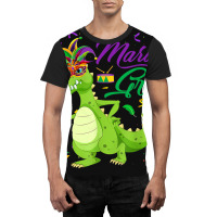 Jester Alligator Beads Mardi Gras Fat Tuesday Para Graphic T-shirt | Artistshot