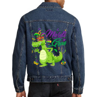 Jester Alligator Beads Mardi Gras Fat Tuesday Para Men Denim Jacket | Artistshot