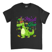 Jester Alligator Beads Mardi Gras Fat Tuesday Para Classic T-shirt | Artistshot