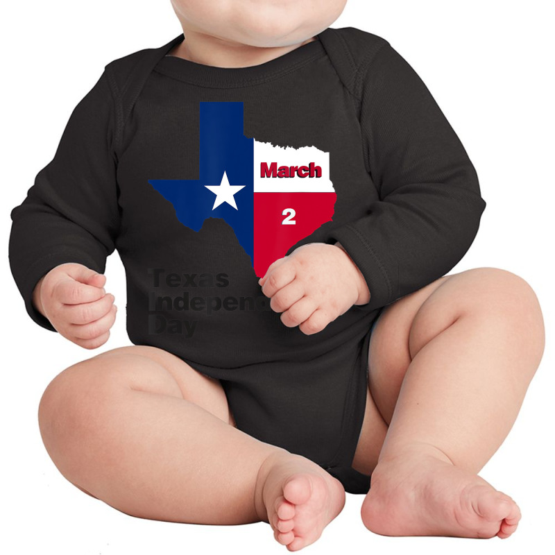 Texas Independence Day On March 2, 1836, Texas Fla Long Sleeve Baby Bodysuit | Artistshot