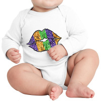 Costume Party Carnival Parade Women Lips Mardi Gra Long Sleeve Baby Bodysuit | Artistshot