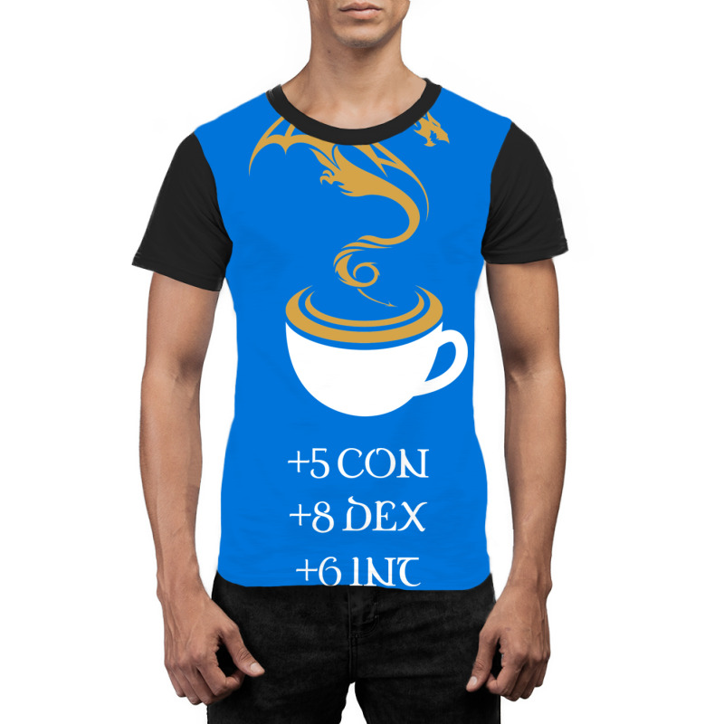 Coffee Stats Tabletop Rpg Addict 7 Graphic T-shirt | Artistshot