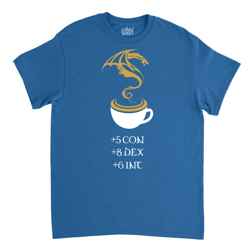 Coffee Stats Tabletop Rpg Addict 7 Classic T-shirt | Artistshot