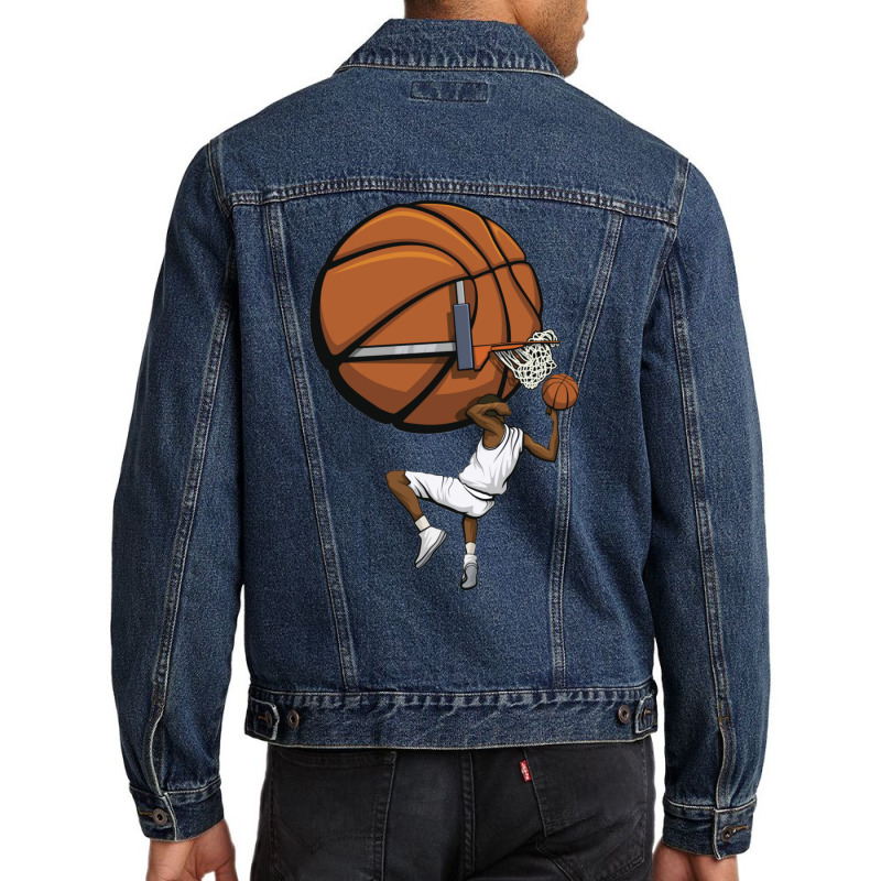 Active Shooter Basketball Sticker 2 Men Denim Jacket | Artistshot