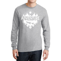 Adventure Awaits   White Version Long Sleeve Shirts | Artistshot