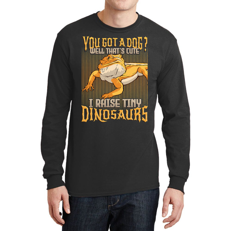 I Raise Tiny Dinosaurs Bearded Dragon 1 Long Sleeve Shirts by spreesgomez | Artistshot