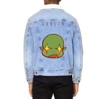 Cute Chibi Glare Goblin Unisex Sherpa-lined Denim Jacket | Artistshot