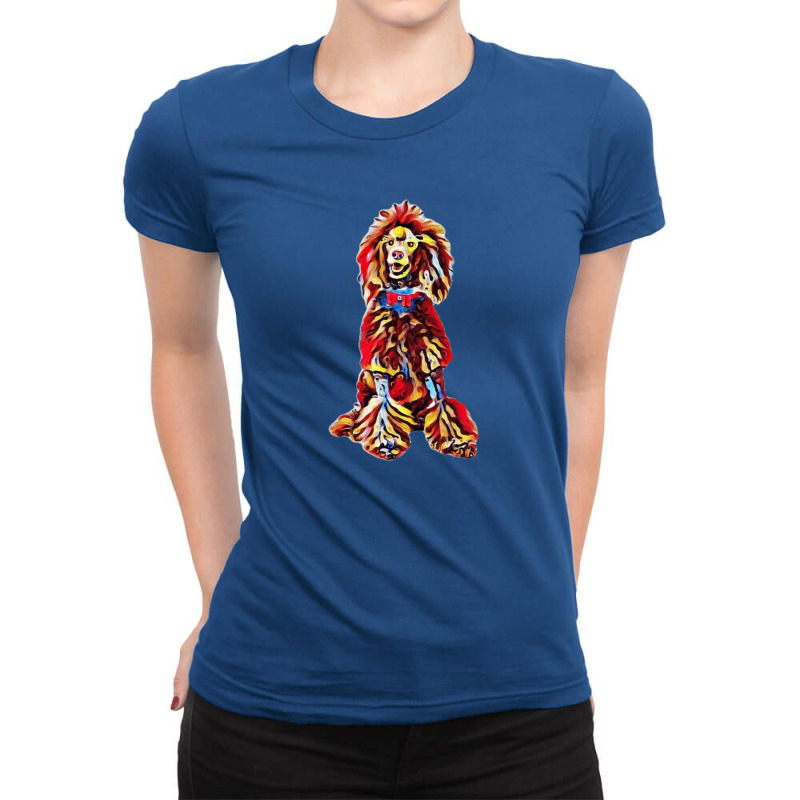 A Large Male Gray Standard Po Ladies Fitted T-Shirt by Kemnabi | Artistshot