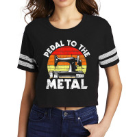 Pedal To The Metal   Sewing Machine Quilter Quilti Scorecard Crop Tee | Artistshot