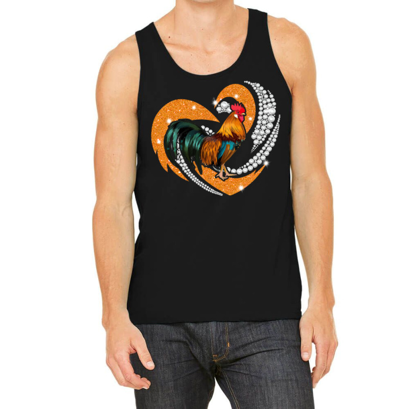 Chicken Diamond Heart Shape Tank Top by masfiaano4 | Artistshot