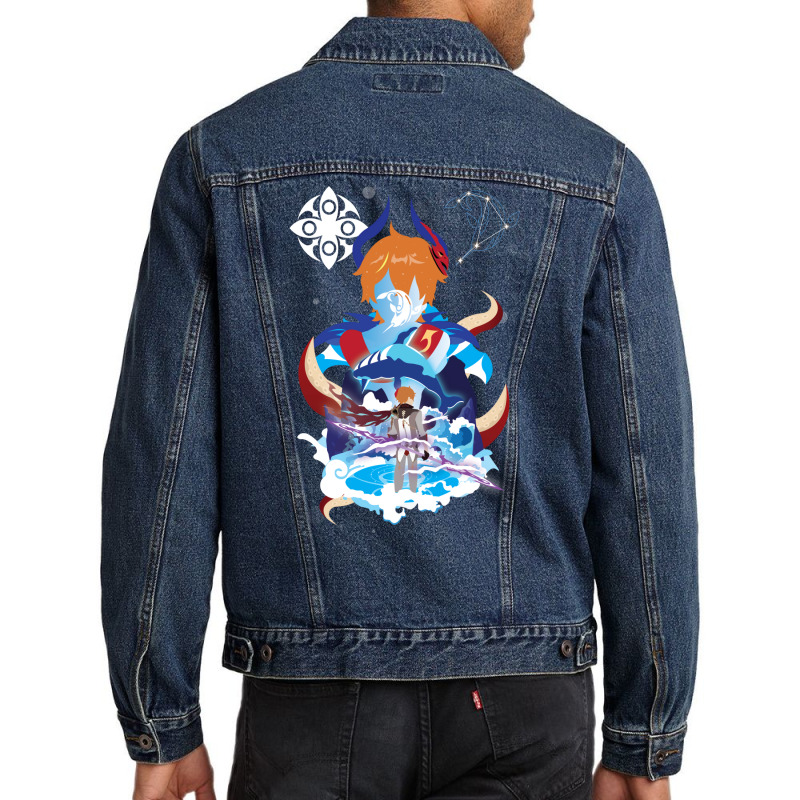 Childe Negative Space Men Denim Jacket by masfiaano4 | Artistshot