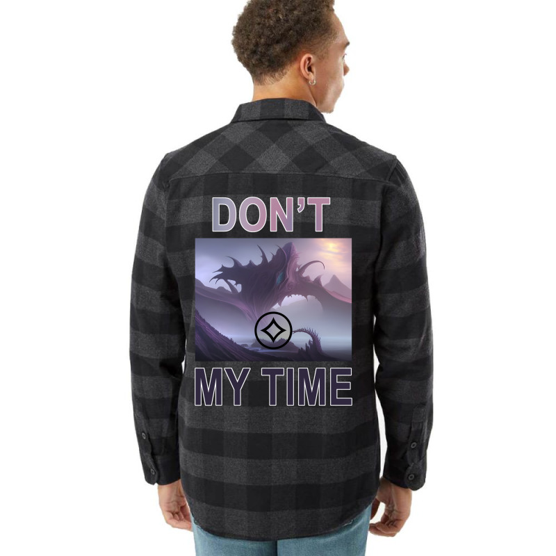 Don't Waste My Time Eldrazi Titan Magic Card Desig Flannel Shirt | Artistshot