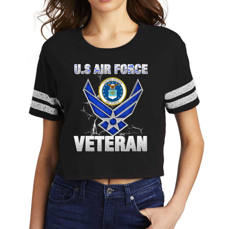 Vintage Us Air Force Veteran Tee   Vintage Usaf Ve Scorecard Crop Tee by heffopance | Artistshot