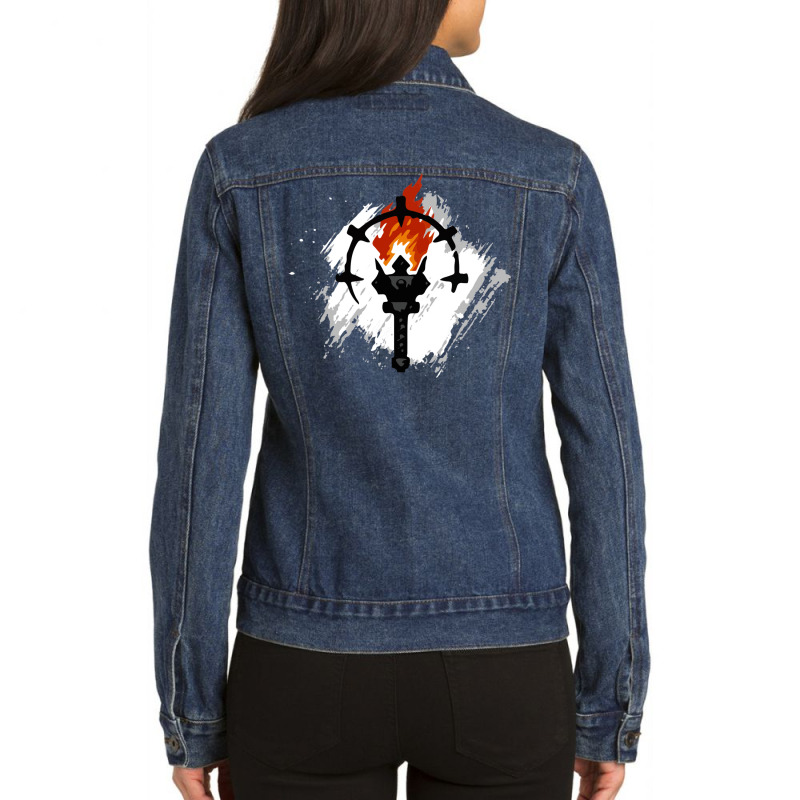 Darkest Dungeon Player 17 Ladies Denim Jacket by dearsziteru | Artistshot