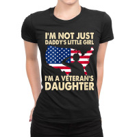 Womens I'm Not Just Daddy's Little Girl Veteran's Ladies Fitted T-shirt | Artistshot