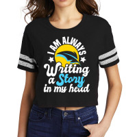 I Am Always Writing A Story In My Head Author Nove Scorecard Crop Tee | Artistshot