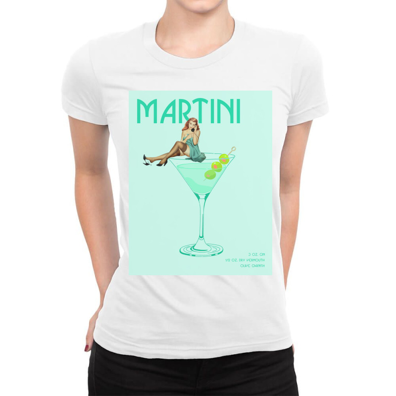 The Martini Cocktail Ladies Fitted T-Shirt by robertramirez | Artistshot