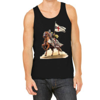 Knights Templar On A Horse Flag Deus Vult Crusader Tank Top | Artistshot