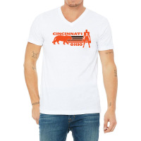 Cincinnati Ohio Football V-neck Tee | Artistshot