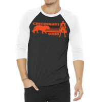 Cincinnati Ohio Football 3/4 Sleeve Shirt | Artistshot