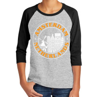 Holland Amsterdam Skyline Amsterdam Netherlands T Youth 3/4 Sleeve | Artistshot