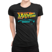 Truck Of The Future Cyber Tech 80s Futuristic Truc Ladies Fitted T-shirt | Artistshot