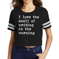 Morning Writing Author Book Journalist Novelist Funny T Shirt Scorecard Crop Tee | Artistshot