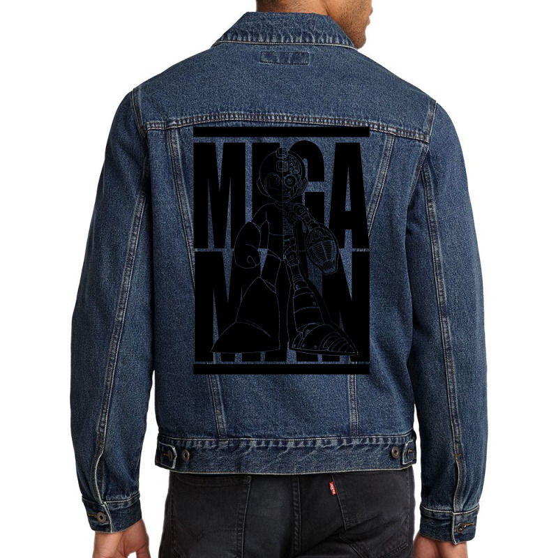 Classic Megaman   Type (a) Men Denim Jacket by masfiaano4 | Artistshot