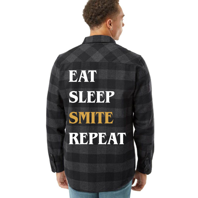 Eat Sleep Smite Repeat   Funny Paladin 30 Flannel Shirt | Artistshot