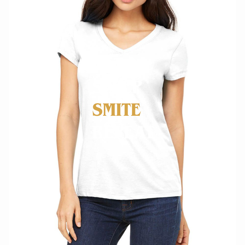 Eat Sleep Smite Repeat   Funny Paladin 34 Women's V-Neck T-Shirt by muttygleberp | Artistshot