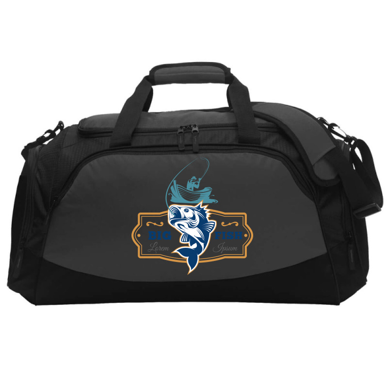 Big Fish Vector Active Duffel by ZhannaArt | Artistshot