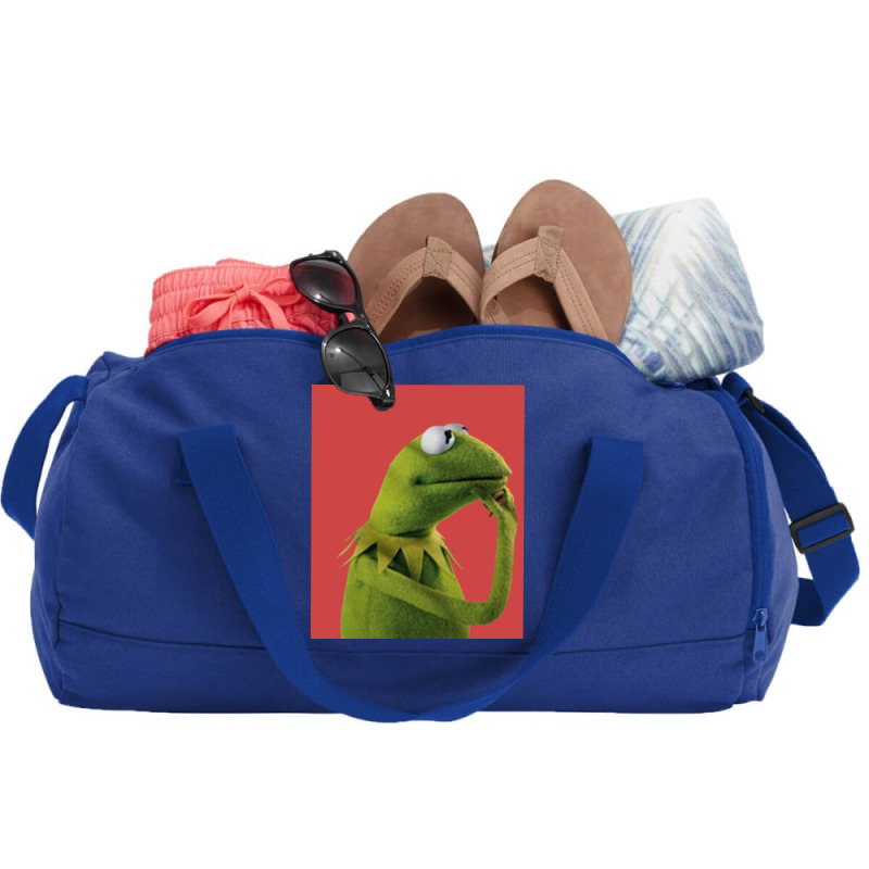 Pondering Kermit Duffel Bag | Artistshot