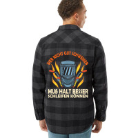 Wer Nicht Gut Welding God Welding Locksmith Metal Flannel Shirt | Artistshot