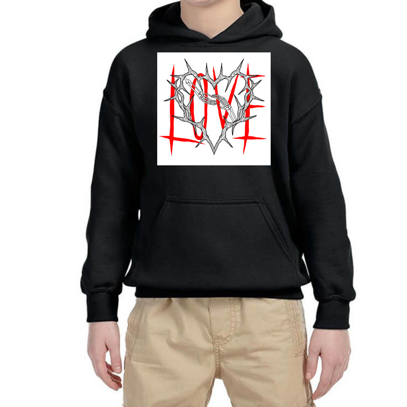 Valentine Love Till The End Youth Hoodie | Artistshot