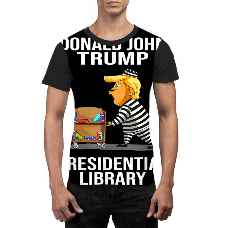 Prison Trump Presidential Library Funny Anti Trump Graphic T-shirt | Artistshot