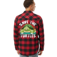 Save The Turtles Shirt Flannel Shirt | Artistshot