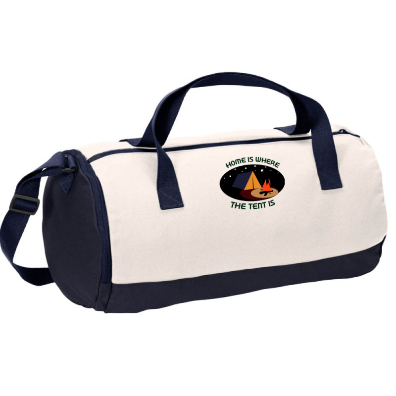 Home Is Tent Funny Duffel Bag | Artistshot