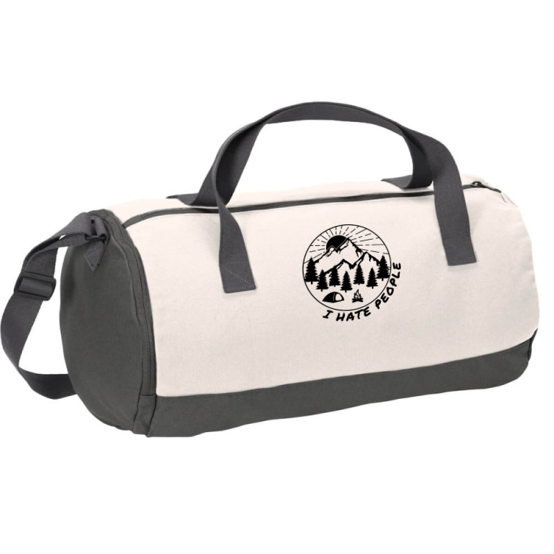 I Hate People Funny Camping Introvert Duffel Bag | Artistshot