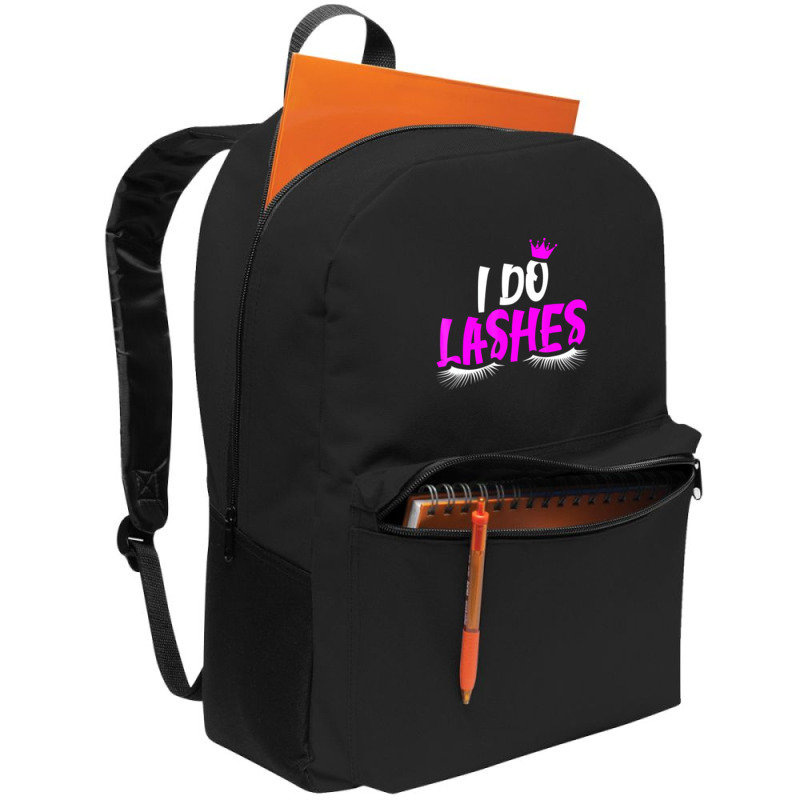 I Do Lashes T Shirt Makeup Eyelash Extension Artis Backpack by sudhirka | Artistshot