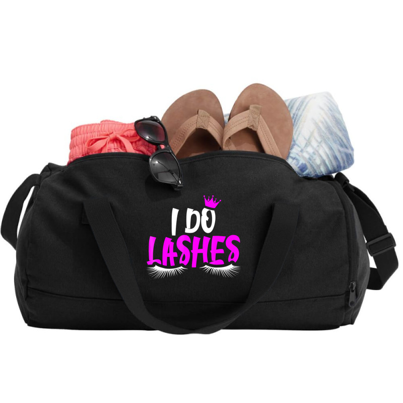 I Do Lashes T Shirt Makeup Eyelash Extension Artis Duffel Bag by sudhirka | Artistshot