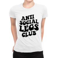 Retro Legs Club For Light T Shirt Design Ladies Fitted T-shirt | Artistshot