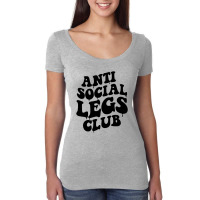 Retro Legs Club For Light T Shirt Design Women's Triblend Scoop T-shirt | Artistshot