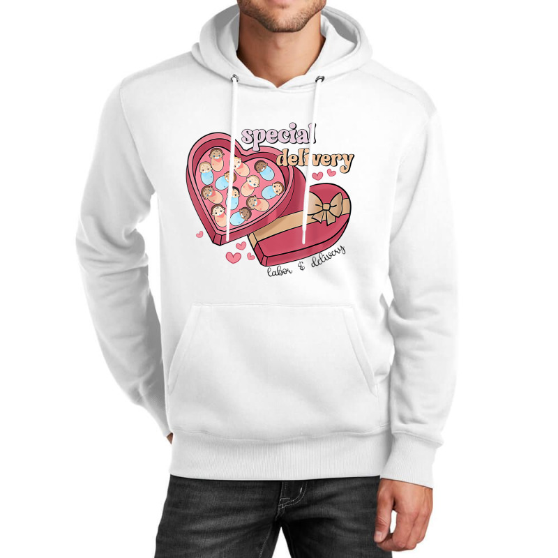 Special Delivery Labor And Delivery Nurse Valentin Unisex Hoodie by galloywa | Artistshot