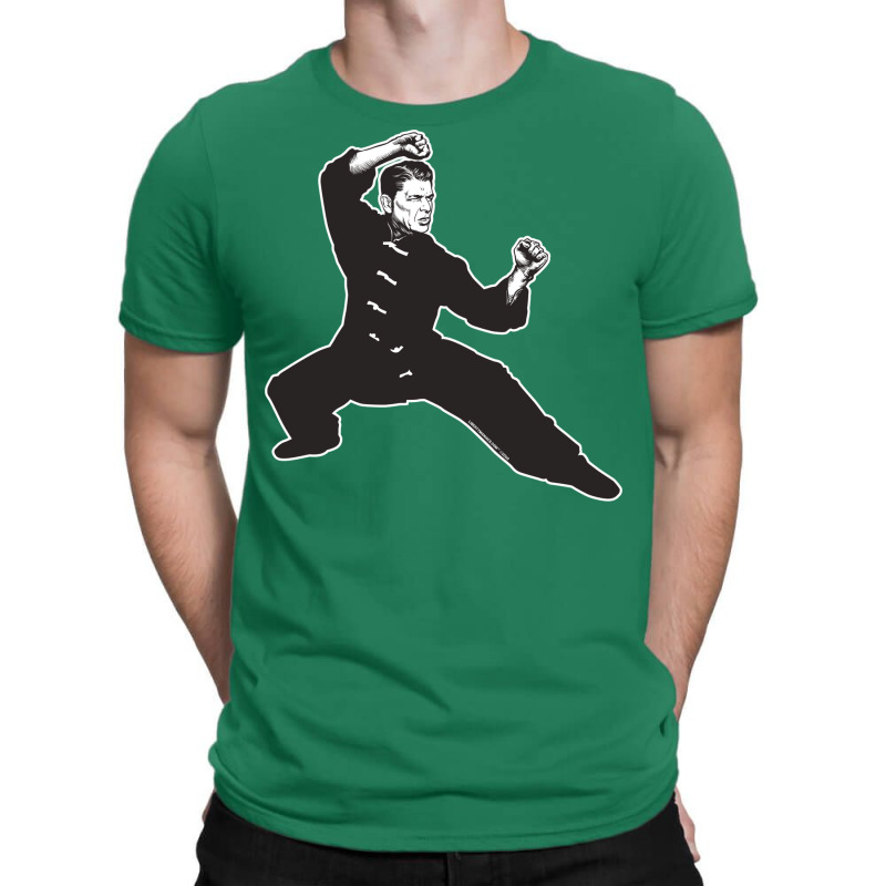 Kung Fu Reagan T-Shirt by adziaaroudg | Artistshot