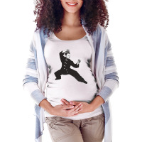 Kung Fu Reagan Maternity Scoop Neck T-shirt | Artistshot