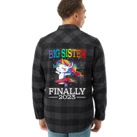 Big Sister Finally 2023 Unicorn Unicorn Shirt For Flannel Shirt | Artistshot