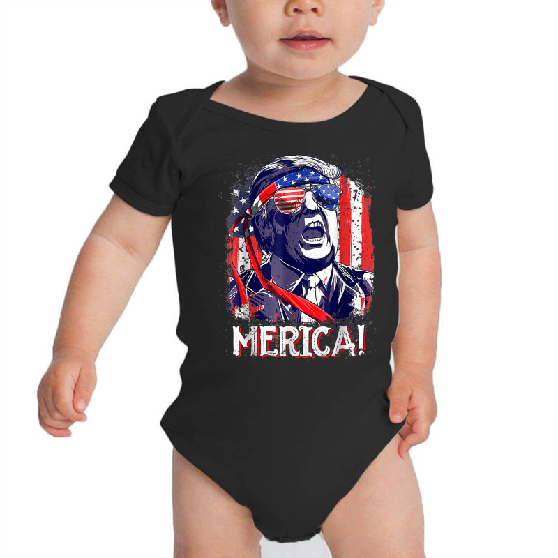 Trump Merica 4th Of July Men Boys Kids Murica T Sh Baby Bodysuit | Artistshot