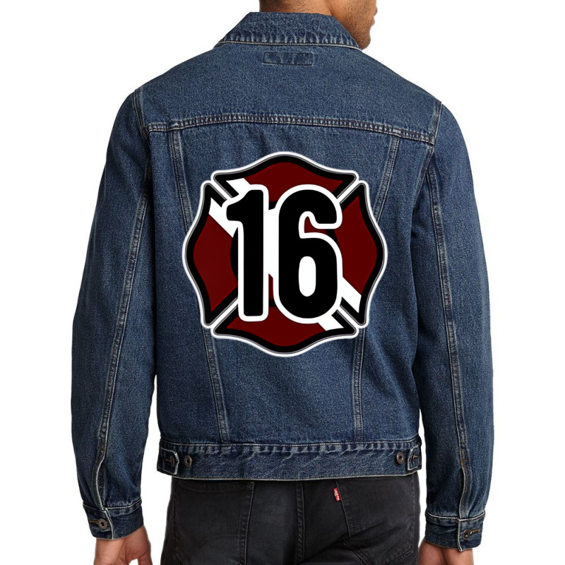 Okcfd Fire Station 16 Water Rescue And Dive T Shir Men Denim Jacket by catricegar | Artistshot