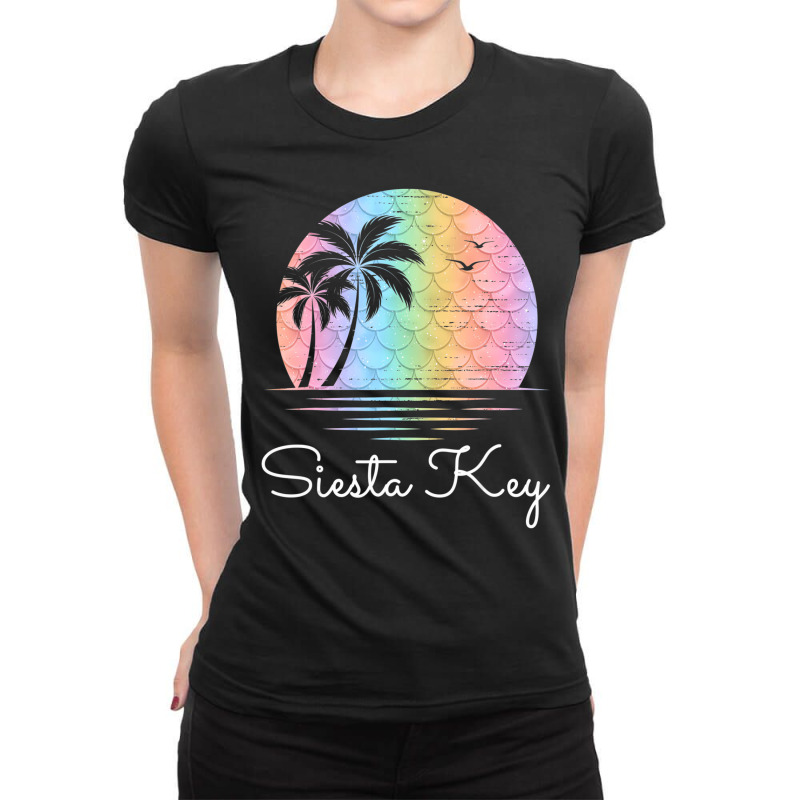 Siesta Key Florida Vacation Beach Island Family Gr Ladies Fitted T-Shirt by saterseim | Artistshot