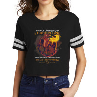 Funny I Dont Understand Stupid People Sarcastic Dr Scorecard Crop Tee | Artistshot